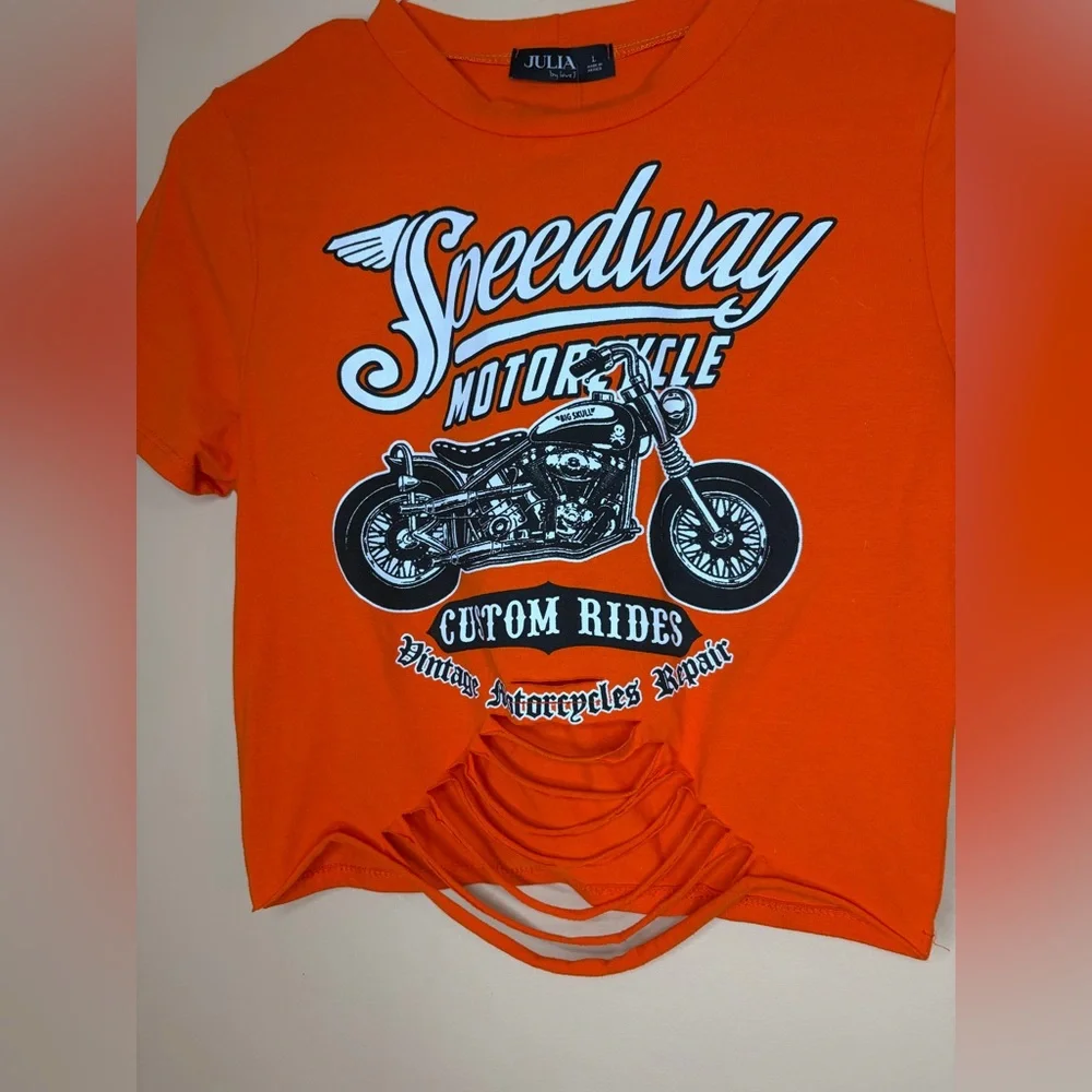 Speedway Cropped Rippec Tee - Picture 3 of 6